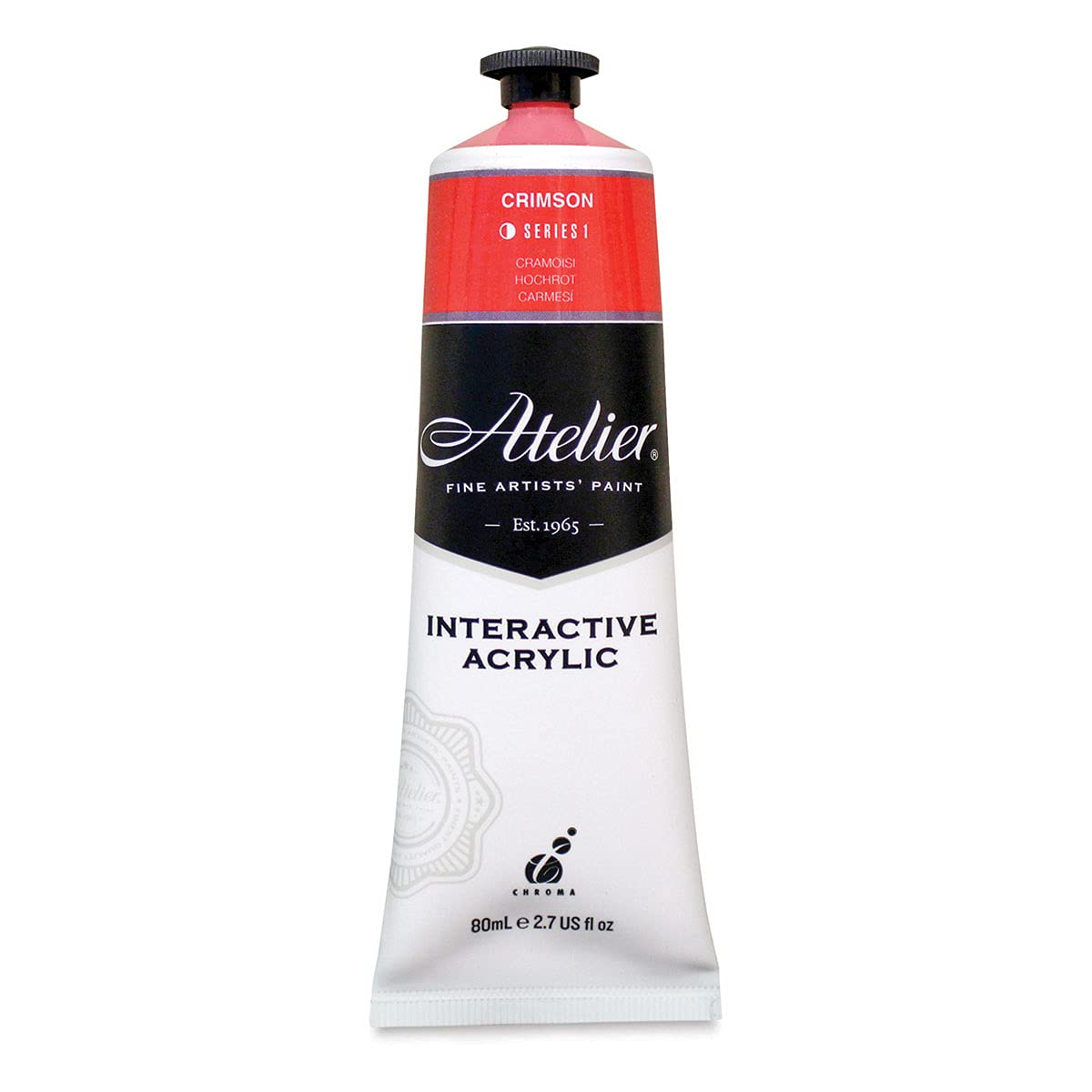 Atelier Interactive Red Interactive Acrylic Paint Crimson Tube 80Ml