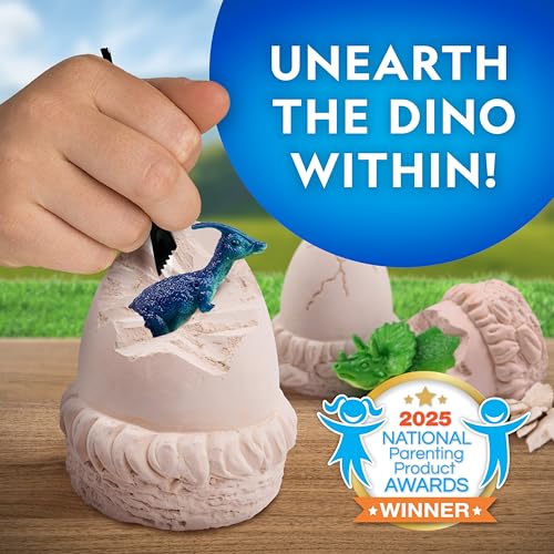 image for Blue Marble National Geographic Dinosaur Dig Kit - 12 Dino Shaped Dig 