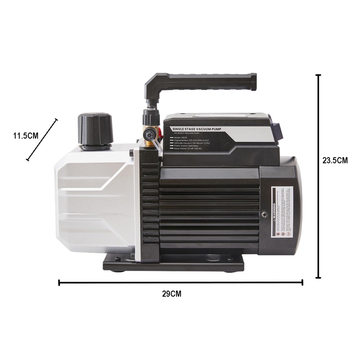 BACOENG Pompa Vuoto per Condizionatori con Kit Manometri, per Condizionatori Split e Impianti RVAC Domestici, Kit Ricarica Compatibile con R410A R22 R407C
