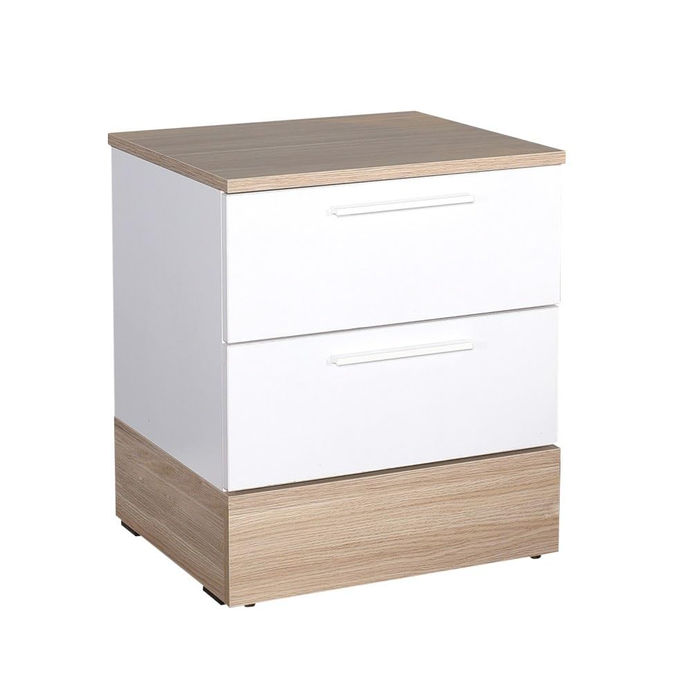 Hanah Home Nightstand, 100% MELAMINE COATED PARTICLE BOARD, One Size