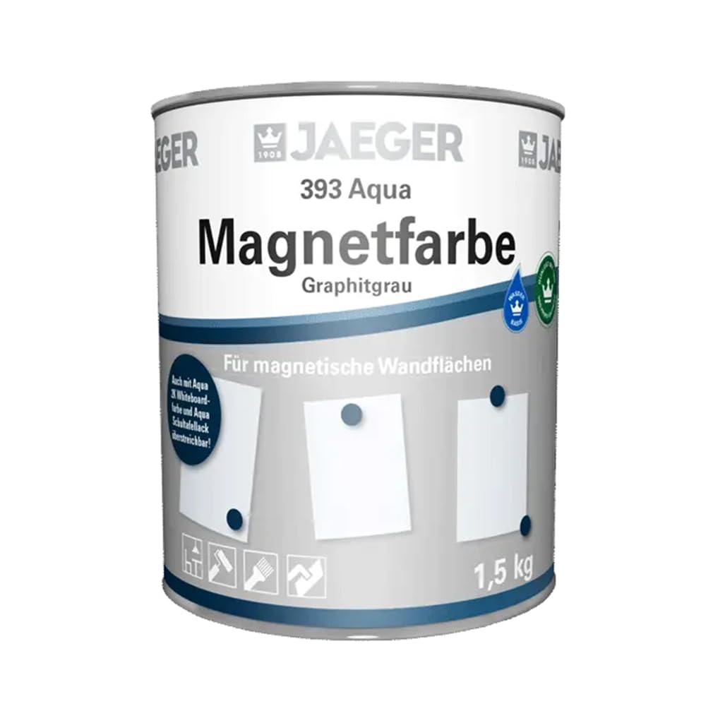 Jaeger 393 Aqua Magnetfarbe schwarz 1,5 kg für magnetische Funktionswände