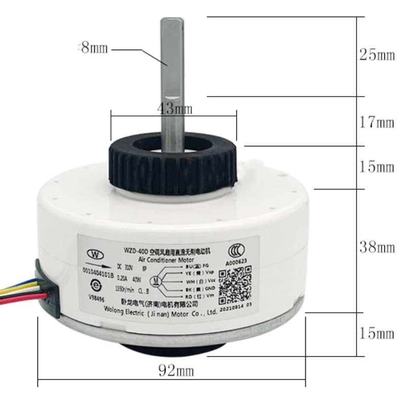 Moteur De Climatiseur Compatible Haier WZD-40D WZD-40E 0010404101A - Pièce De Rechange