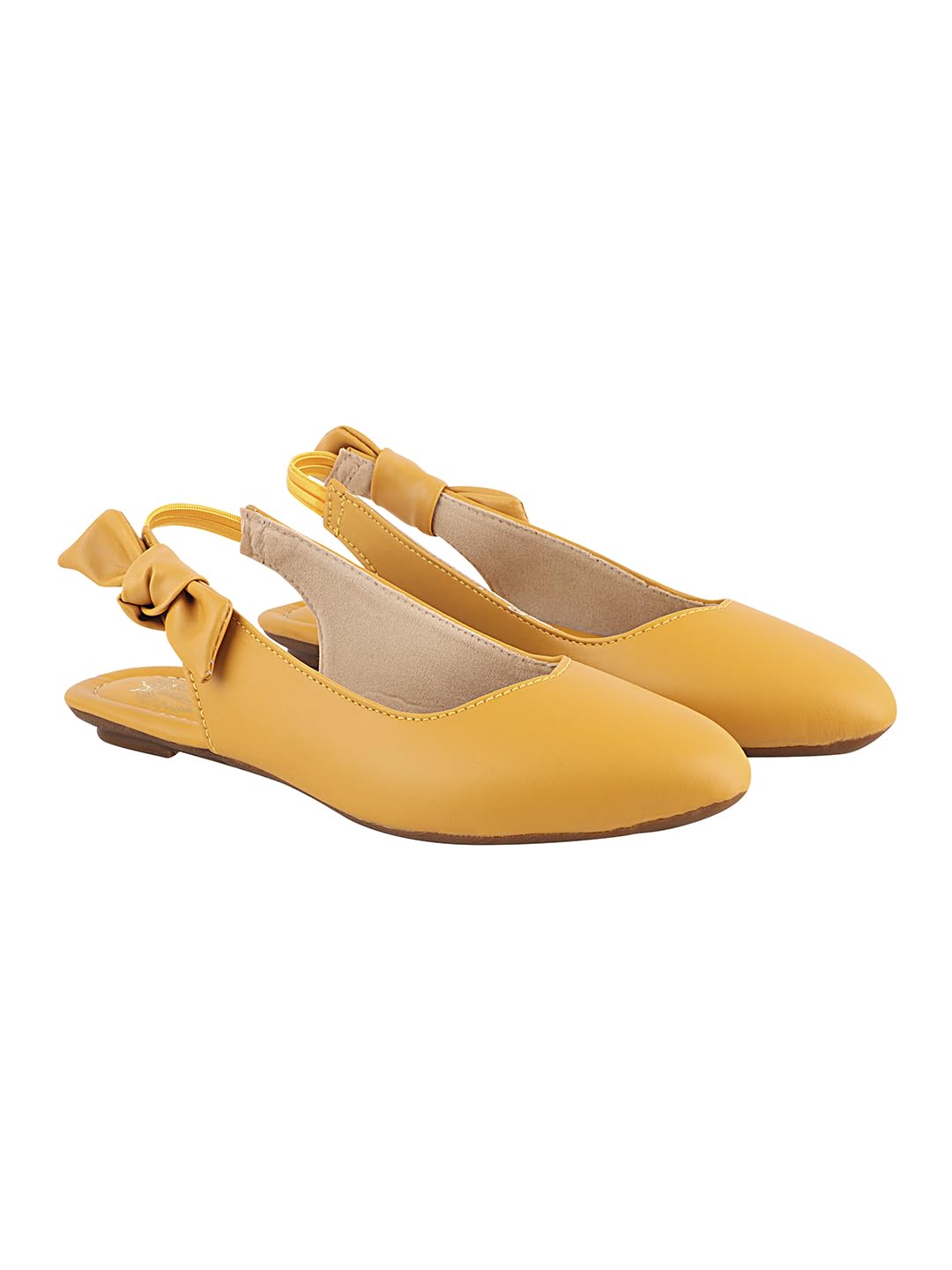 Women's Pointed Toe Flats with Side Bow – Stylish & Comfortable Slingback Ballet Shoes for Casual & Party Footwear-image-25