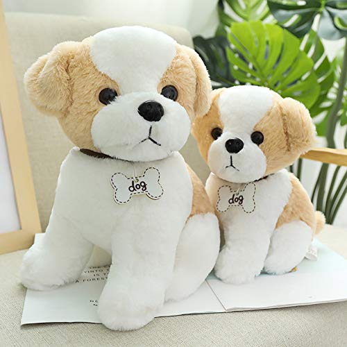 Perro de simulación Kawaii con Campanas Juguetes de Peluche decoración de la habitación de muñecas de Peluche para niños niñas Regalo de cumpleaños shih tzu 40cm