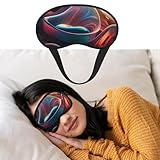 Schlafmaske für Damen und Herren, verdunkelnde Augenmasken zum Schlafen, Augenbinde, farbige Glasprodukte, Schlafmaske, Seitenschläfer-Augenabdeckung für Meditation, lichtblockierend, Reiseutensilien