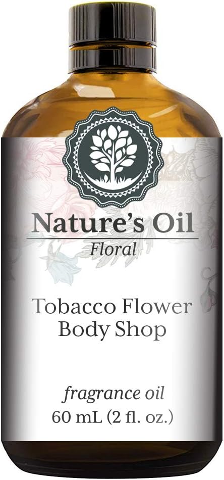 Tobacco Flower Body Shop Fragrance Oil (60ml) for Diffusers, Soap Making, Candles, Lotion, Home Scents, Linen Spray, Bath Bombs, Slime