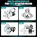 Farrme 17841 Starter Motor Fit for Toyota Corolla Matrix, for Pontiac Vibe 2003-2008 1.8L L4 Automotive Replacement Starters#17841N, 28100-0D080, 28100-22090, 88969483, 428000-1310 Engine Starter
