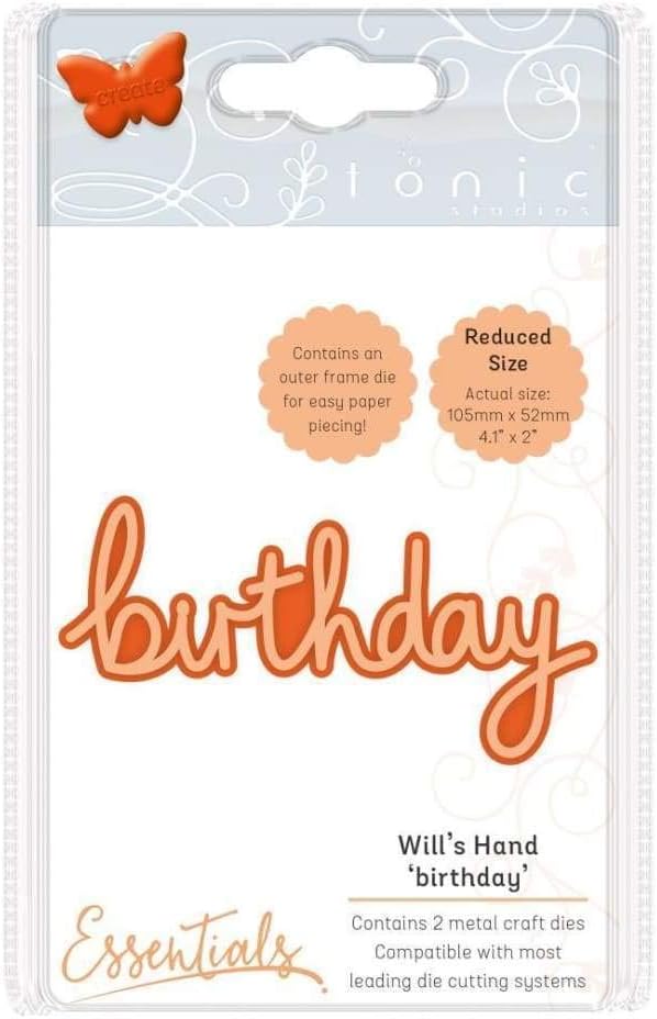 Tonic Studios 1882E Essentials Miniature Moments Sentiment Die, Multicolor