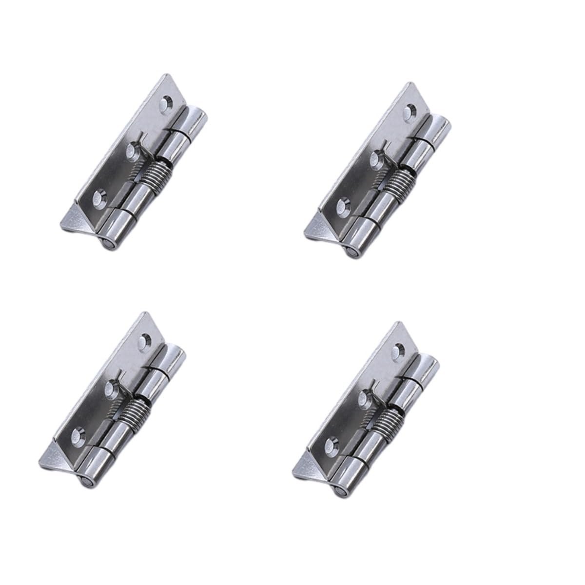 Vfdaswqq 7.5*5Cm Hinges, Small Hinges 4Pcs Of Stainless Steel Automatic Rebound(7.5 * 5Cm)