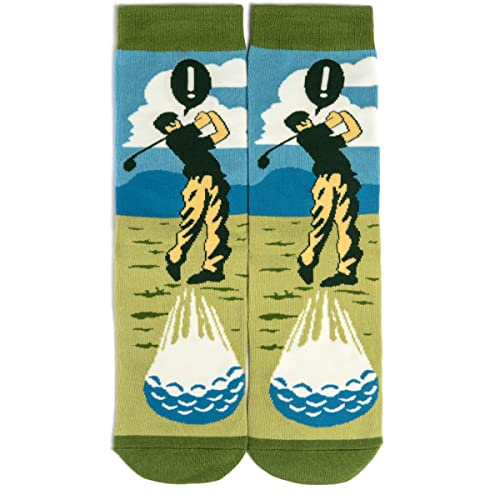Lavley Funny Golf Socks - Fun gift for golfers - Unisex one size fits most - Great for birthdays or stocking stuffers