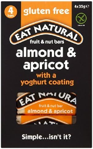 Eat Natural Gluten Free Bars with Almonds Apricots & Yoghurt 4 x 35g