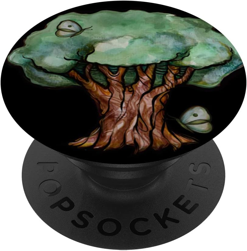 Tree Huggers Earth day tree art PopSockets Swappable PopGrip