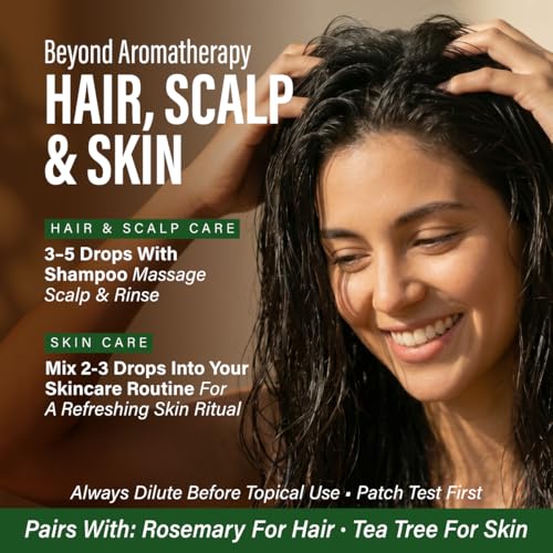Image of 100% Pure Eucalyptus Oil - 4 Fl Oz Eucalyptus Essential Oil for Hair, Skin, Diffuser, Aromatherapy & DIY Soap Making Scent