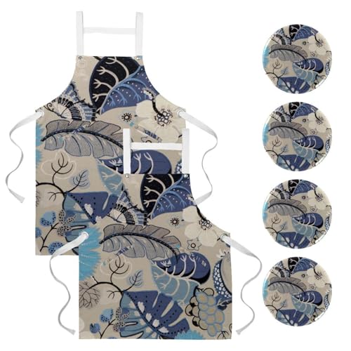 Tablier de cuisine à broches pour éviter les taches de graisse en service