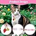 Tyqour 2pcs Pink Cute Cat Collars for Girl Cats Kitten Collar with Bell Small Cats Collars with Strawberries Heart Adjustable Cat Collar for Girl Little Puppy Dog
