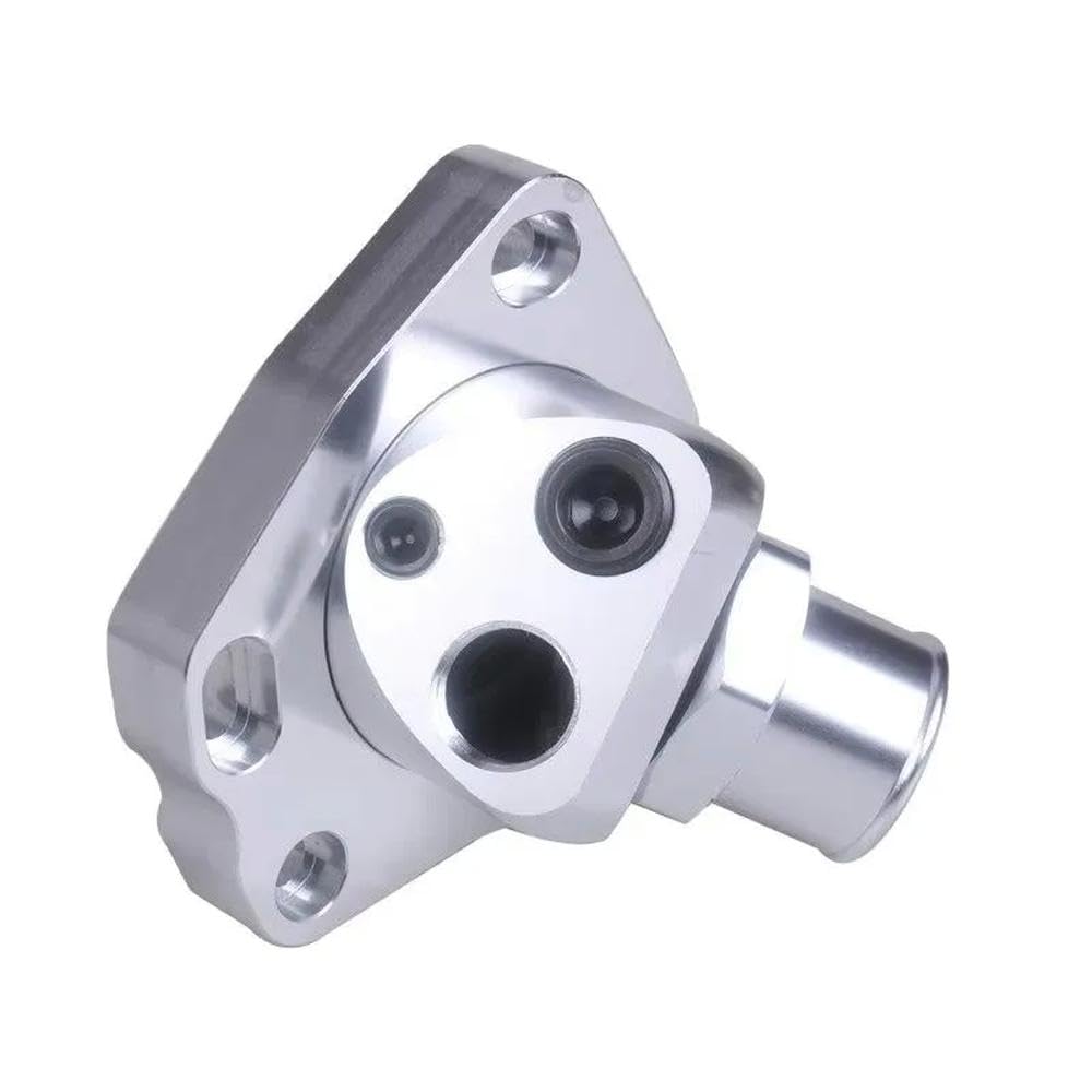 Silver Swivel Neck Thermostat Housing Compatible with K Series K20 K24 Radiator Hose K Swap