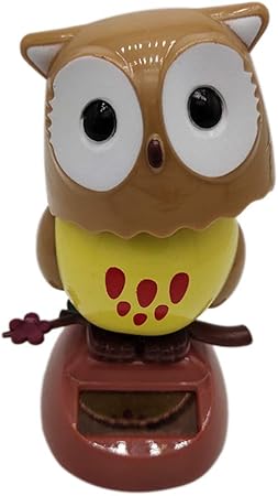 Amazon Joysiya ソーラーダンシングトイ フクロウ ソーラーパワー ダンシングドール 揺れる アニメ ボブルダンサー 車装飾 太陽 ソーラー おもちゃ