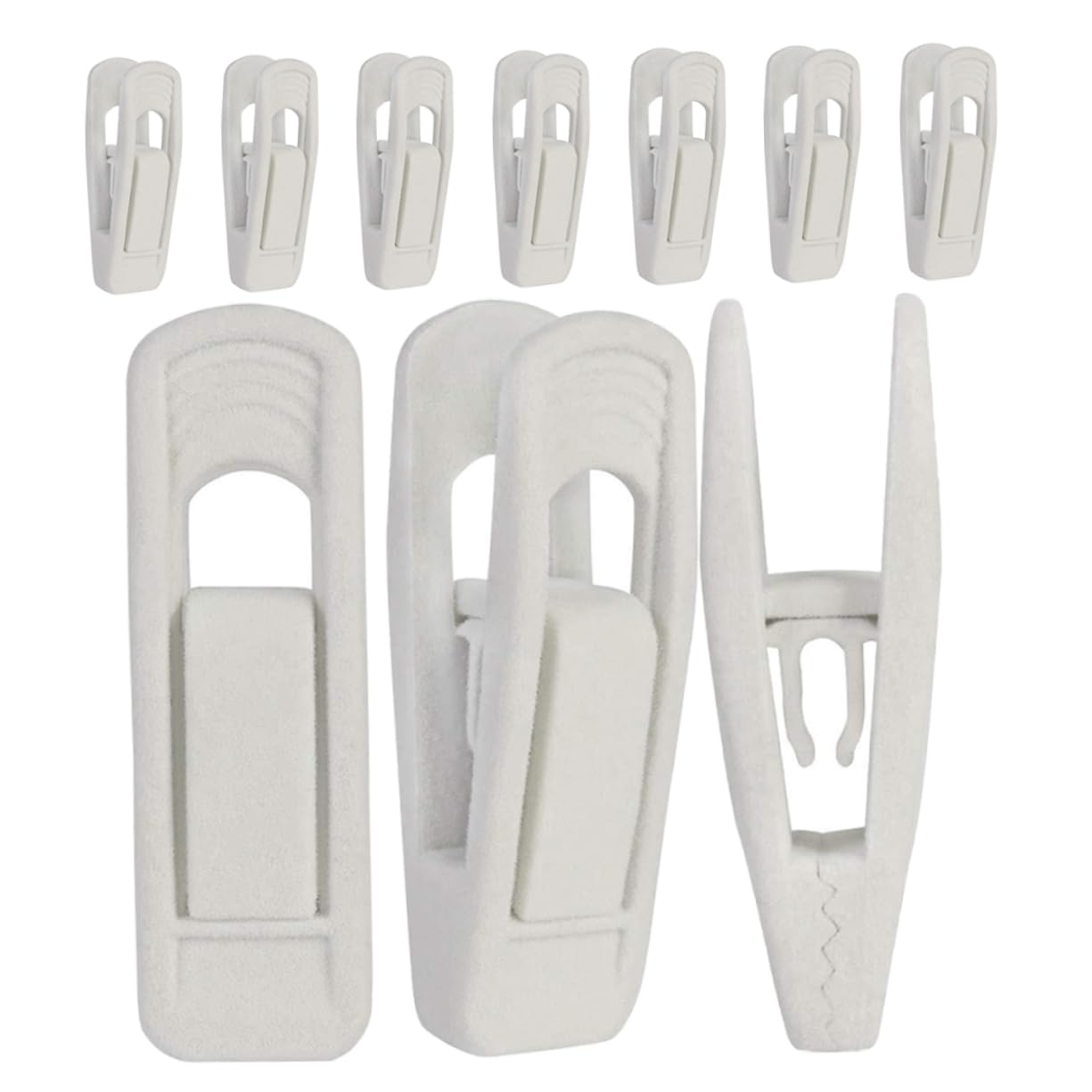 10 clips antideslizantes de terciopelo para colgar pantalones, color negro, agarre fuerte para faldas y pantalones, ideal para almacenamiento en el armario del hogar y soluciones de ahorro de espacio