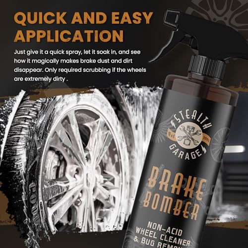 Stealth Garage SGBB1 Brake Bomber Car Wheel Cleaner Spray — Non-Acidic Brake Dust Remover Wheel Cleaner & Bug Remover thumb #5