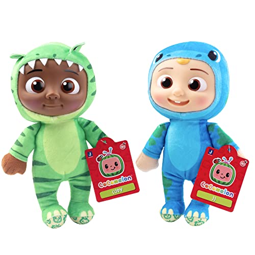 Cocomelon Jj & Cody Dinosaur Plush Stuffed Animal Toys, 2 Pack - Officially Licensed - 8" Plush Doll Figures - Gift For Toddlers, Kids, Boys And Girls - Ages 18 Months And Up #TOP1