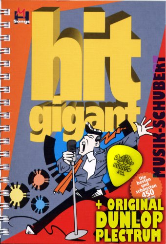 livre Hit Gigant Livre de partition pour guitare avec spirale, 450 partitions avec table de transposition et position des doigts 126 positions avec médiator