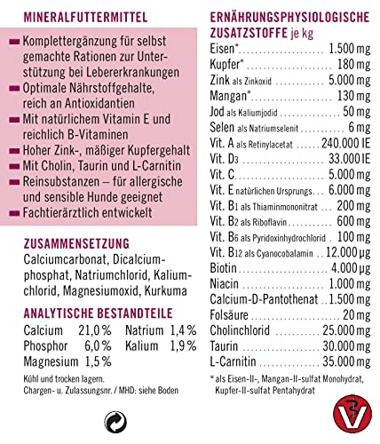 napfcheck Novomineral proLEBER - für Hunde - 500 g