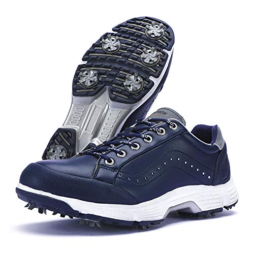 Image of THESTRON 2021 Men Golf Shoes Professional Spikes Golf Sport Sneakers Waterproof Mens Trainers Golfing