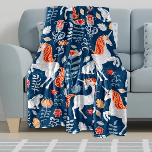 Couverture polaire lapin licorne plaid chaud microfibre douce jeté de canapé - 6
