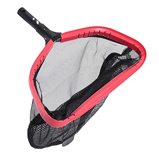 U.S. Pool Supply Professional Heavy Duty 17" Swimming Pool Leaf Skimmer Rake with Deep Double-Stitched Net Bag - Strong Aluminum Frame for Faster Cleaning & Easier Debris Pickup and Removal