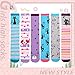 MOGGEI Kids Knee High Socks - Long Boot Crazy Silly Fun Gift Tall Funny Cute Animal Child Gifts for 4-12 Year Old Girls - 6 Pairs Socks (Cat)