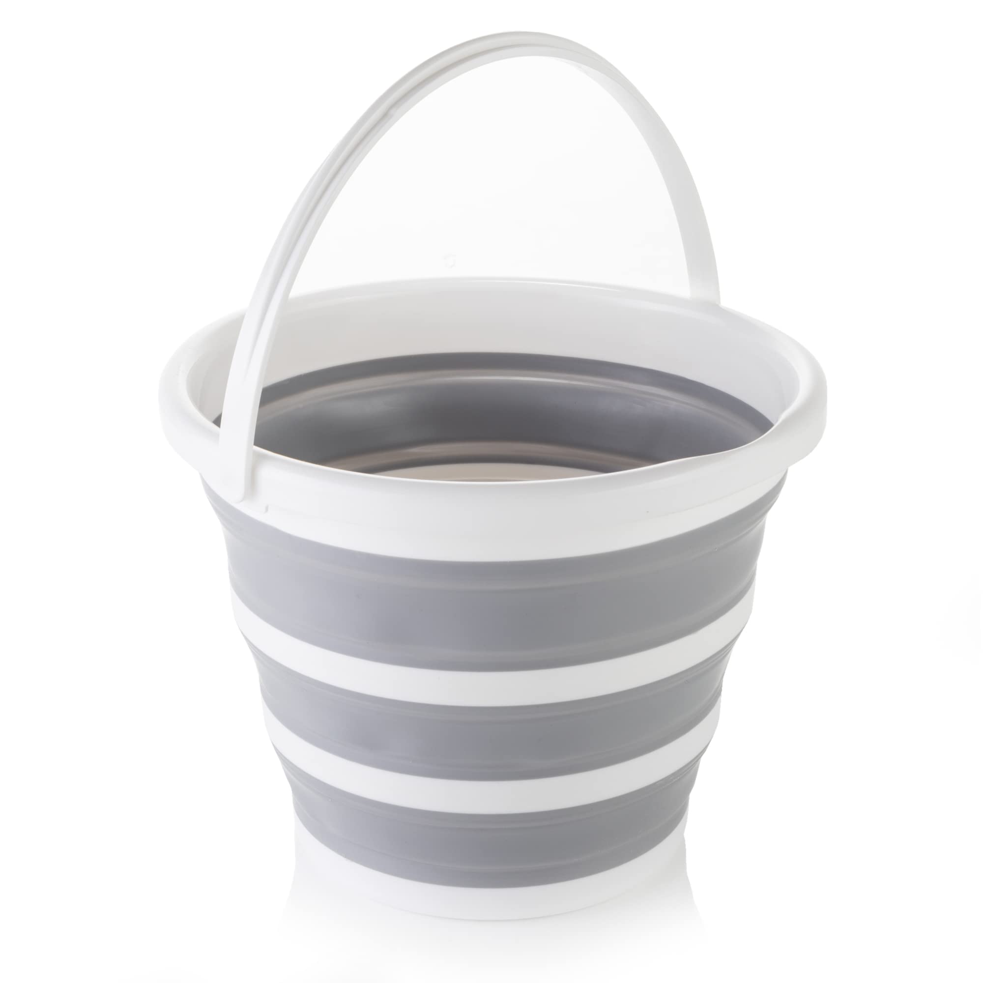 Minky Collapsible 10L Bucket, Foldable Bucket With Sturdy Handle, Space Saving Solution for Your Home, Extra Strong, Sturdy & Tear Resistant, Premium Quality High Grade Thermoplastic
