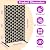 MTART Metal Privacy Screen 72" H x 47.2" Decorative Outdoor Privacy Screen Privacy Panel with Stand for Balcony Deck Patio Lawn Garden, Privacy Fence (Black-Square)