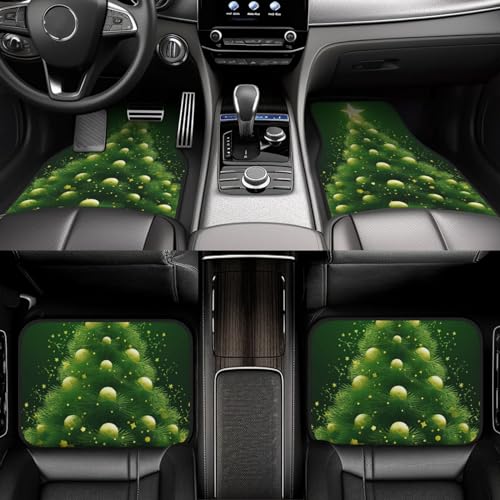 Tapis de sol de voiture motif arbre vert pour un habitacle propre après vos randonnées