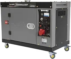 GERADOR TOYAMA DIESEL TDG8500SLE3DXP CABINADO TRIFASICO 220V 7.5KVA PARTIDA ELETRICA COM AVR APTO ATS