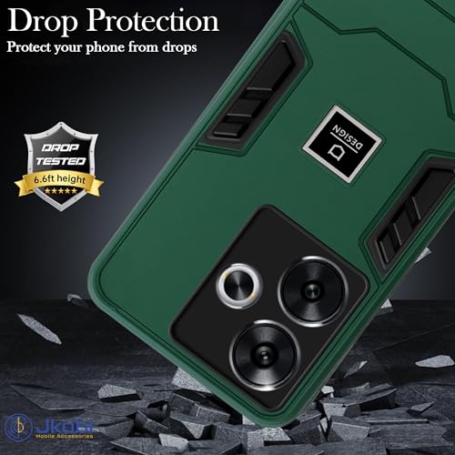 Image of Jkobi Back Cover Case for Xiaomi Poco F6 5G (Hybrid Armor | Slim Dual Layer | Shockproof Lightweight)