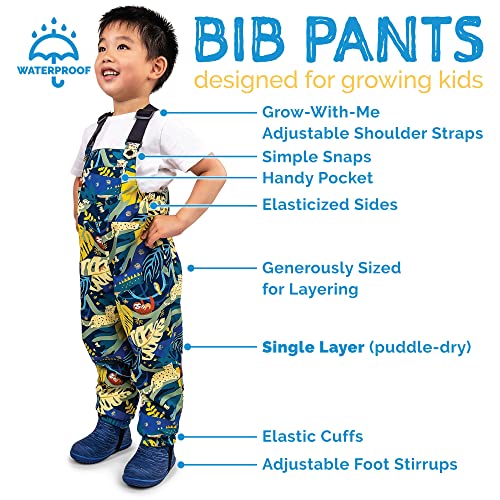 JAN & JUL Waterproof Rain Bib Pants, Overalls for Toddlers and Kids4