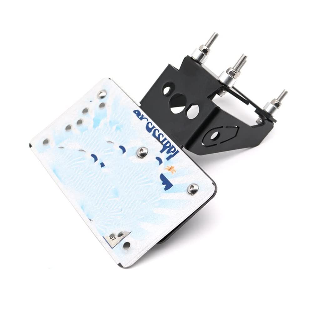 Support Plaque Immatriculation Arrière Pour Kawasaki Z900 (2017-2025) - Noir, Aluminium, Kit élimination Garde-boue - 12