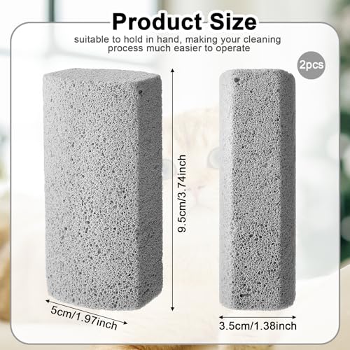 2 Stück Bimsstein Hund Trimmen, Haustier Haarentfernung für Tierhaare Bimsstein Pumice Stone Fußpflege Werkzeug Hunde Haarentferner Tierhaare Reinigung von Tierfellsteinen für Couch Bettwäsc Möbel