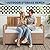 Outdoor Storage Bench with Cushion, 2-Person All-Weather PE Rattan Patio Bench with Backrest & Armrests, Waterproof Wicker Deck Box Seat for Garden, Porch, Poolside & Backyard, Metal Frame?Yellow