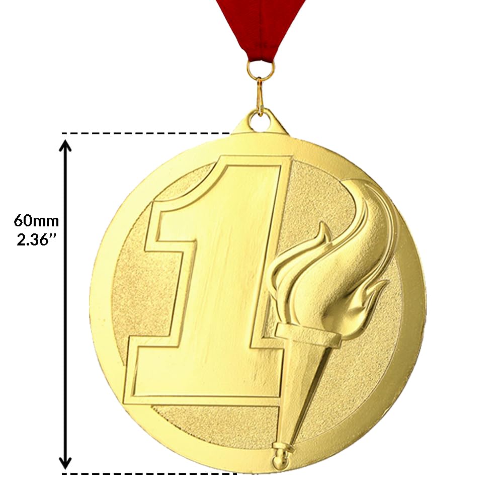 Larius 3 medaglie vincitori in metallo premium per sport, competizioni, medaglie numeriche 1 2 3 posti