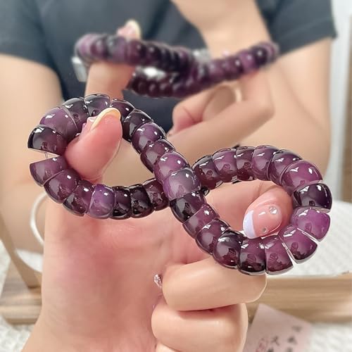 Image of Natural Bodhi Seed Bracelets Anxiety Fidget Bracelets Anxiety Relief Items Protection Healing Stretch Bodhi Fidget Bracelet for Women Men