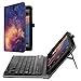 Fintie Alcatel A30 Tablet 8" Keyboard Case (2017 released) - PU Leather Folio Stand Cover with Removable Wireless Bluetooth Keyboard for T-mobile Alcatel A30 Tablet 8 inch, Galaxy