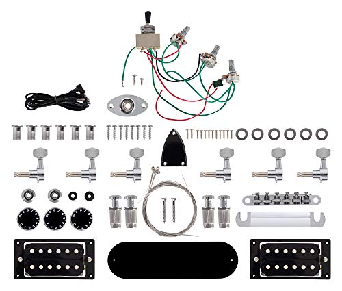 Rocktile DIY FV Bouwpakket E-Gitaar - "Do-it-yourself" bouwpakket FV-Style - Body: Mahonie - Hals: gelijmd mahonie - Toets: Blackwood - Image 5