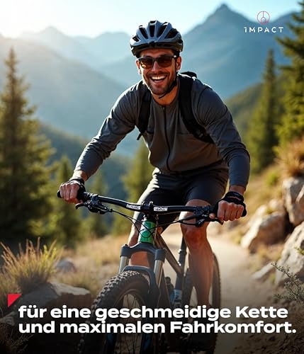 IMPACT Kettenöl Fahrrad 120 ml – 8-Komponenten Allwetter-Öl für E-Bike, MTB & Rennrad