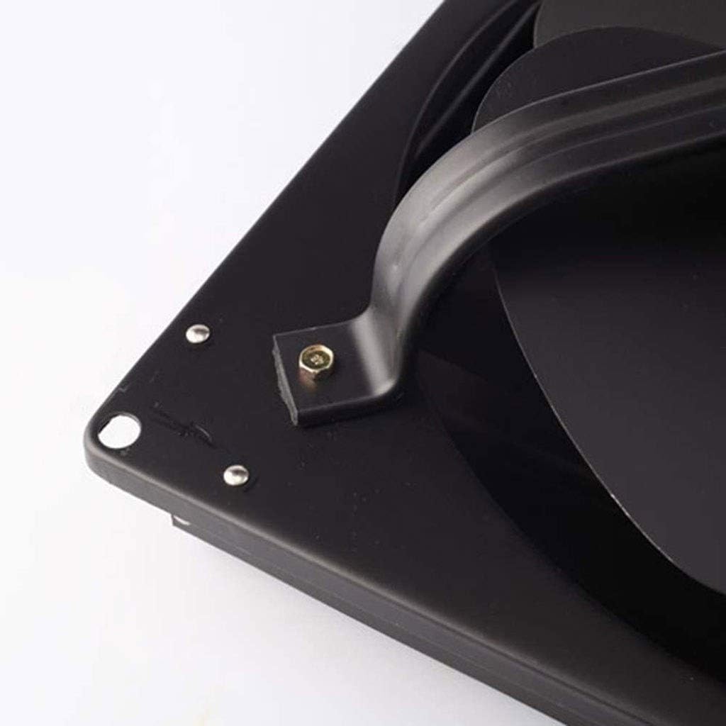 Exhaust Fan，12 Inch，Room Installation Bathroom Exhaust Fan Metal, Square Blinds Ventilation Fan Kitchen Fume