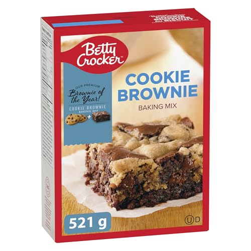 Betty Crocker - BETTY CROCKER S’mores Chocolate Cookie Brownies Mix, Premium Brownies, Baking Mix, Our Premium Brownie, 521 Grams Package of Brownies Mix, Tastes Like Homemade, Easy To Bake