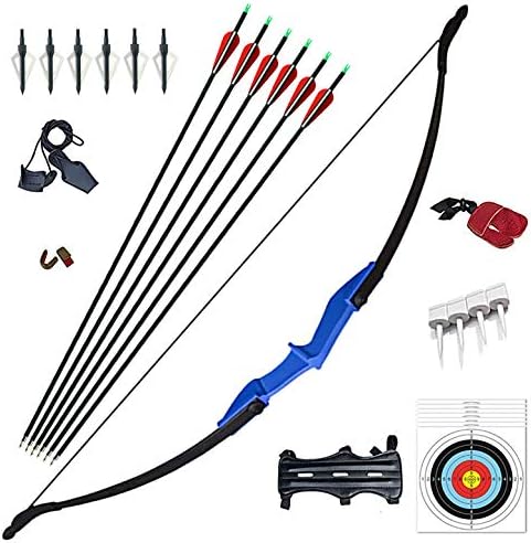 Vogbel Archery Takedown Recurve Bow and Arrow Set 30lb 40lb Left/Rght Hand Longbow Kit for Beginner Outdoor Hunting Shooting Training Practice Vogbel Archery Takedown Recurve Bow and Arrow Set 30lb 40lb Left/Rght Hand Longbow Kit for Beginner Outdoor Hunting Shooting Training Practice