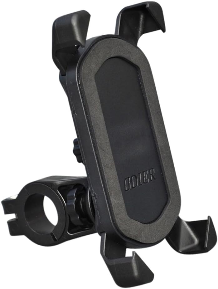 ODIER Bicycle 3.5 Inch to 5.0 Inch Screen Iphone 6/5s/5c, IPod, Samsung Galaxy Phone Holder for Bike or Cycling Sports - Black