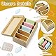 Fosoloni A7 Karteikarten Box Karteikasten Holz mit Deckel Vokabelbox Lernkarteibox Holz für Büro Schulen und Heim（Karteikarten Nicht im Enthalten） 22cm*12.6cm*9cm