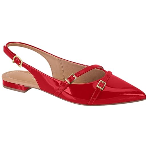 Sandália Slingback Feminina Vizzano – Salto Baixo Elegante e Confortável